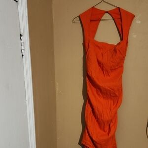 Elegant Orange Dress